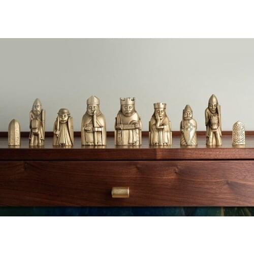 Copper Crafts Limited Edition Decoration "The Lewis Chessmen" Art Collection 9pcs/set
