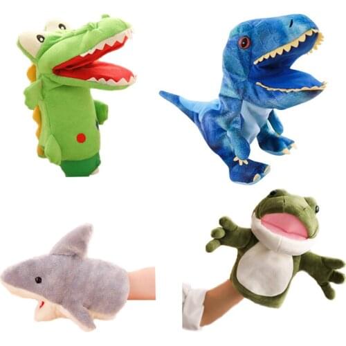 Cute Alligator Shark Dinosaur Frog Puppet Plush Toys, Childrens Toys, Birthday Gifts, Joke Toys, Fun Toys