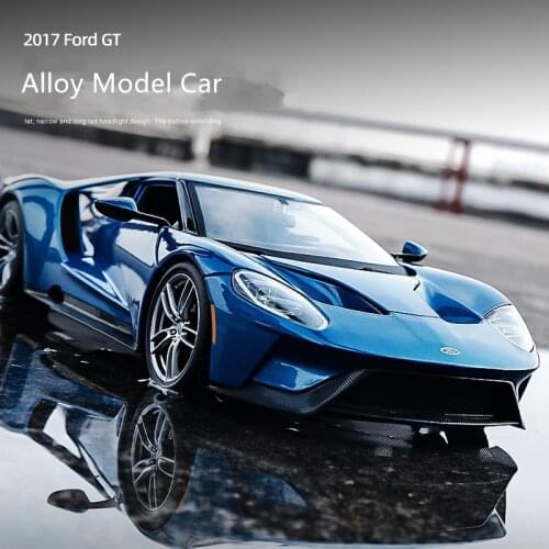1/36 Ford GT Alloy Sports Car Model Diecasts Metal Toy Car Model High Simulation Doors Can be opened Boys Toy For Childrens Gift