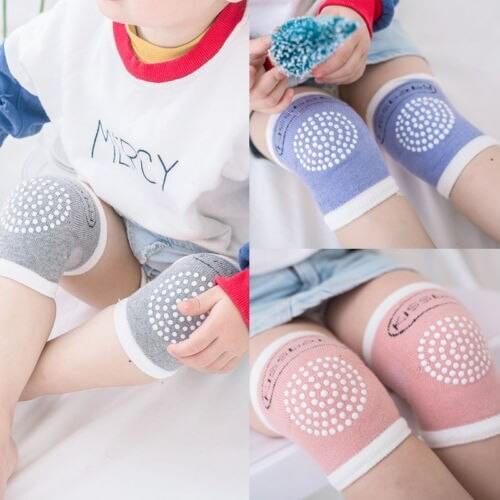 5 Colors Fashion New Toddler Baby Kids Boy Girl Crawling Anti-skid Knee-pad Soft Breathable Leg Warmers