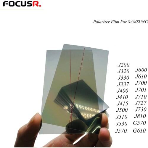 10PCS Original LCD Screen Polarizer Film LCD Filter Polarizing Film For Samsung J2 J3 J4 J5 J6 J7 J8 J9 Mobile Phone Sticker