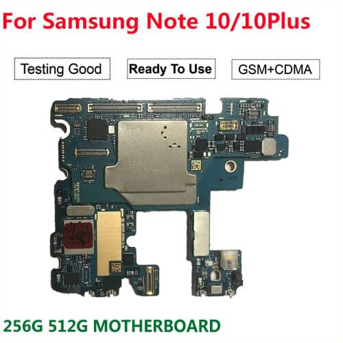 Unlocked Motherboard For Samsung Galaxy Note 10 Plus N975F N975U N975FD 256GB Original Android Logic Board