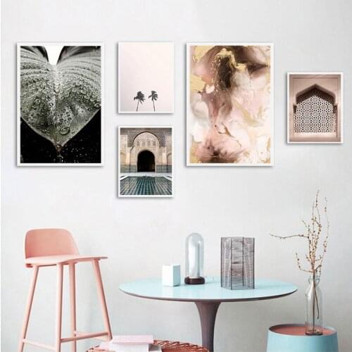 Landscape Tropic Plants Wall Art Canvas Painting Posters and Prints Pictures for Living Room Home Decoration NO FRAME