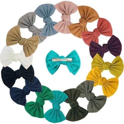 2020 Baby Toddler Kids Sweet Girls Mixed color Knot Turban Headband Bow Elastic Head Wraps headwear for girl Hair Accessories