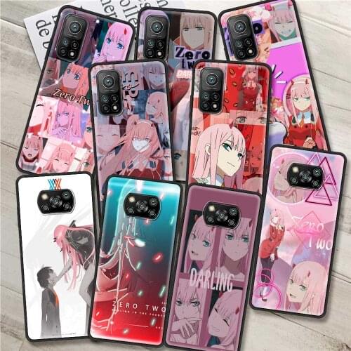 Shockproof Case for Xiaomi Mi Poco X3 NFC 10T Pro 9T M3 Note 10 Lite F3 11 F1 CC9 A2 9 Soft Phone Cover Darling Zero Two Shell