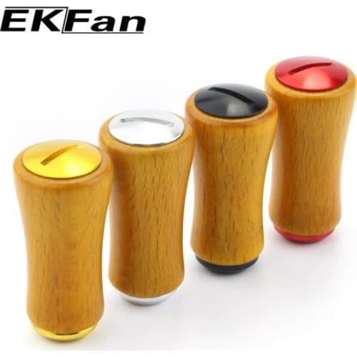 EKFan Fishing Reel Handle Wooden Knob For D/S Baitcasting Fishing Reels Component Part Fish Tackle Equipment Accessory