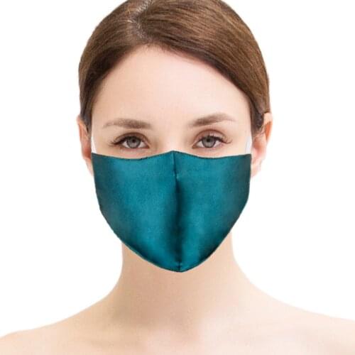 Silk mask Silk Crepe Satin Single layer thin mask Summer UV protection Skin care windproof sunscreen adjustment mask reuse