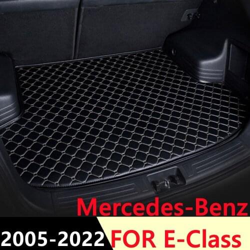 SJ Custom Waterproof Car Trunk Mat Tail Boot Tray Liner Cargo Pad Protector Fit For Mercedes-Benz E Class W212 W213 2005 06-2021