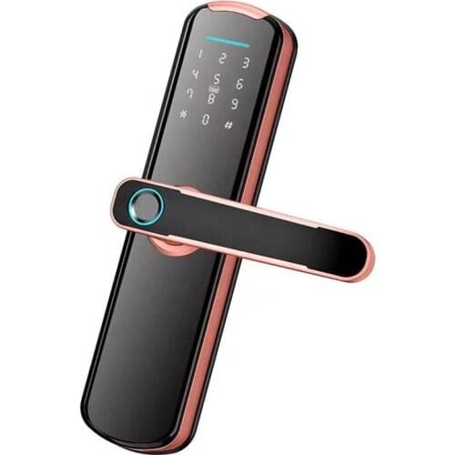 Smart Tuya App TTlock Smart S807L Fingerprint Wifi Lock Digital Password Key Card Smart Door Lock