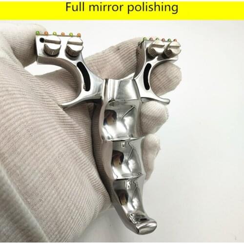 Steel-wood Handle Flat Leather Slingshot Fiber Five Consecutive Sight High Competitive Shooting Outdoor Dedicated Darts Archery