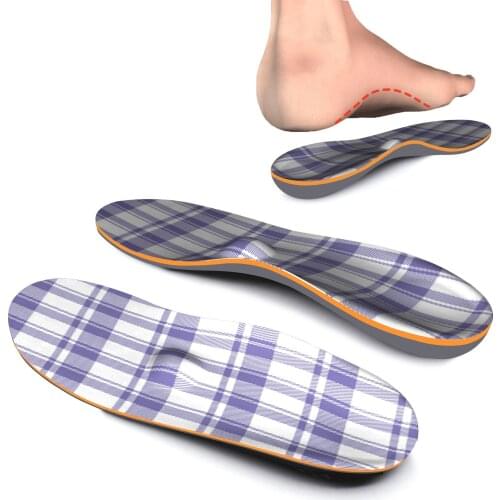 Purple Striped Plantar Fasciitis Arch Support Memory Foam Insoles Insoles for Women Men and Kids Sports Shoe Inserts