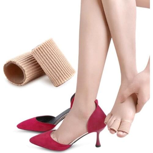 Fabric Finger Toe Protector Separator Applicator Pedicure Corn Callus Remover Hand Pain Relief Silicone Tube Foot Care Tool