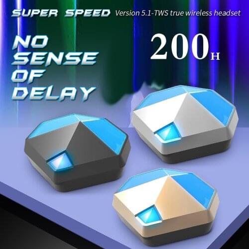 KINGSTAR Winner Gaming Earbuds Low Latency TWS Bluetooth Earphone with Mic Bass Audio Sound Positioning PUBG Wireless Headset