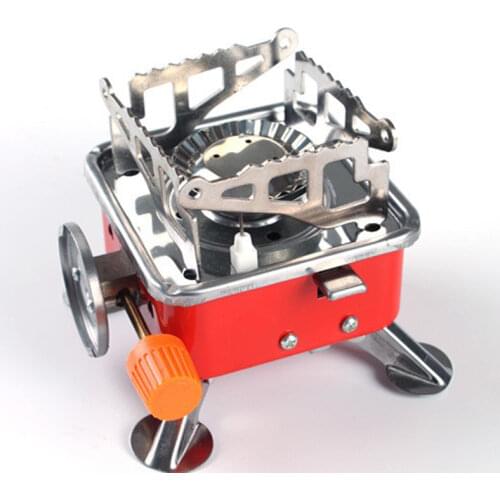 Outdoor Gas Stove Camping Hiking Electronic Stove Square Gas Burner Portable Foldable Mini Cooking Stoves Quick Cook device