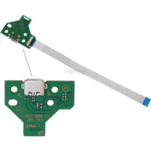 USB Charging Port Socket Board JDS-011 For PS4 Controller With 12 Pin Cable July 201 Drop ship