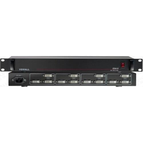 VDWALL DS4-8 DVI Splititter 4 into 8 out which consist of four independent DVI splitters