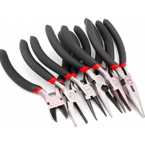 YAGE 6kinds/box Stainless Steel Needle Nose Pliers Jewelry Making Hand Tool Black 12.5cm(4 7/8")