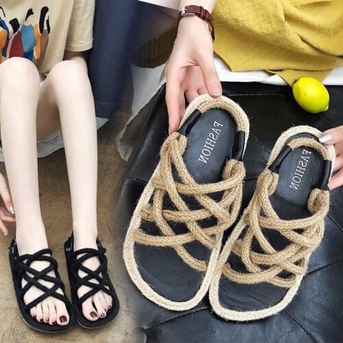 Weweya Womens Sandals 2019 Fashion Lady Girl Sandals Summer Women Casual PU Shoes Sandals Hollow Out Mesh Flats Size 35-40