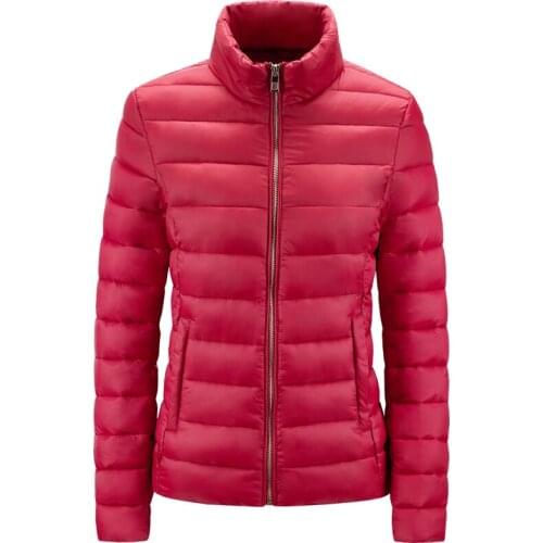 Women Spring Autumn Coat Short Section Outerwear Cotton Padded Warm Jacket Outwear Casual Pink Black Thin Female Clothes
