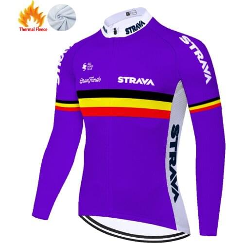 Strava Winter Thermal Fleece Clothing Roupa Masculino Джерси Equipamento Tricota Camiseta Maillot Ciclismo Hombre Cycling Jersey