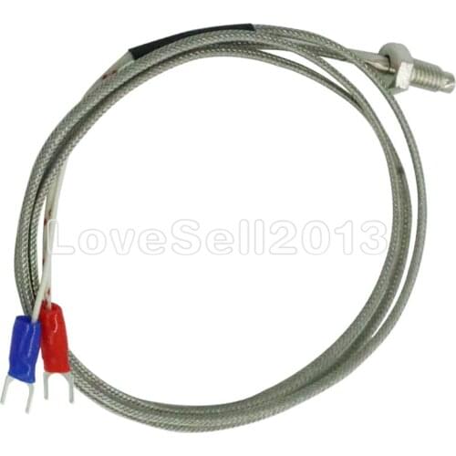 1M K Type Thermocouple Control Thread M6 Screw Probe Temperature Sensor Temperature Controller 0-400C Sensor Probe
