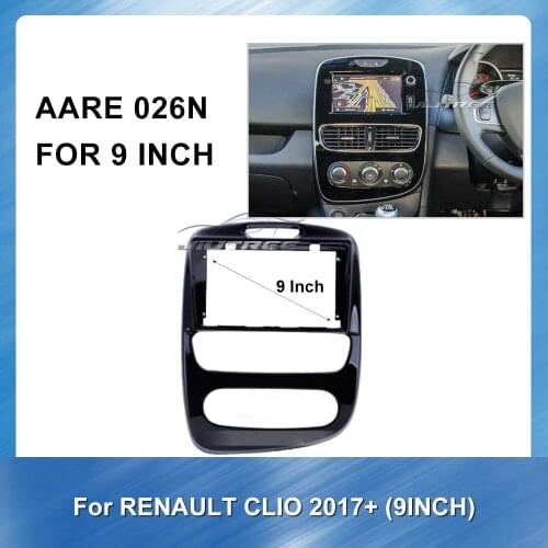 Car Radio Fascia gps navigation fascia panel is suitable for RENAULT CLIO 2012-2016 Install Dash Bezel Trim Kit OEM style No gap