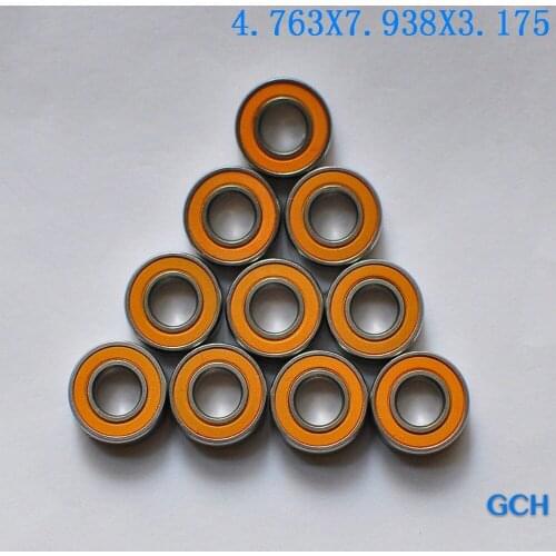 FREE SHIPPING 10PCS 4.763X7.938X3.175mm SR156C 2OS SRL A7 Stainless Steel Hybrid Ceramic Fishing Reel Bearings By GCH