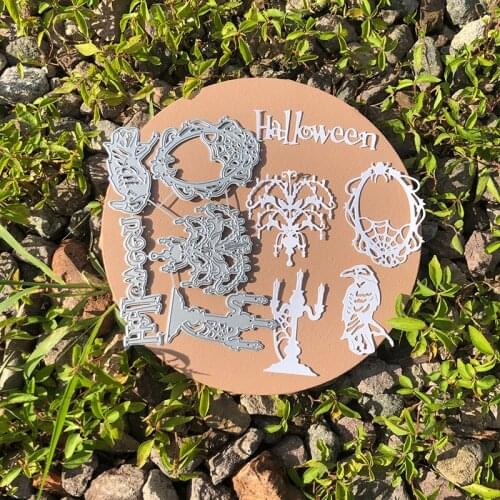 CH 2021 New Arrival Halloween Lamp Metal Cutting Die Stencils For Scrapbooking Photo Album Decoration Embossing Paper Card Craft