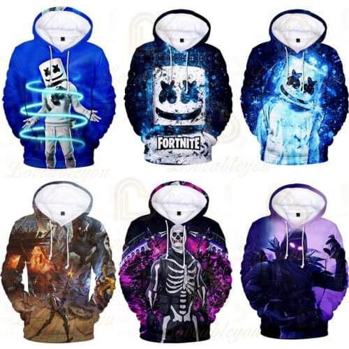 Fortnite Childrens Hoodies 2021 Unisex Hoodies Battle Gaming Heroes Hoodie Anime Boys Girls Harajuku Streetwear Sweatshirts