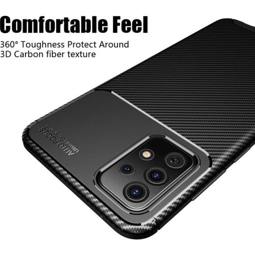 For Samsung Galaxy A52 5G Case A32 A72 A51 A71 Cover Shockproof Bumper Soft TPU Rubber Phone Back Cover For Samsung A52 5G Case