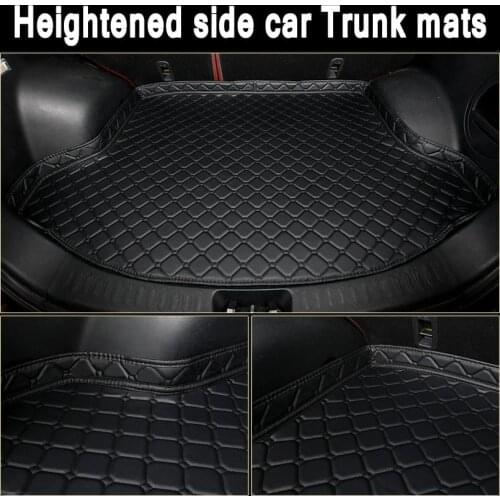 ZHAOYANHUA Custom fit Heightened side car Trunk mats for Mercedes GLC 200 260 300 220d 250d 350e AMG Coupe