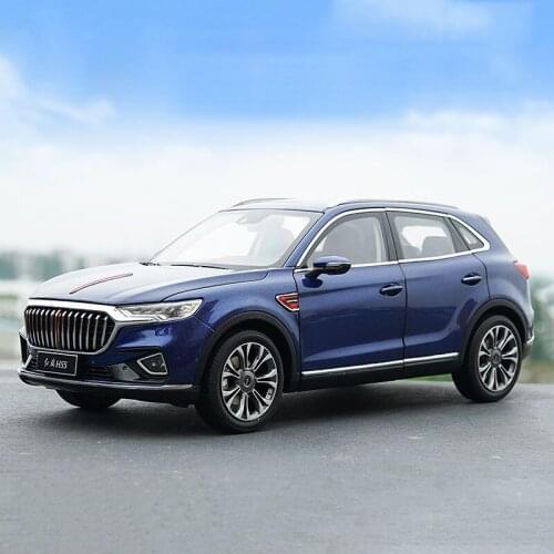 Diecast 1:18 Scale Red Flag HS5 Off-road SUV Alloy Car Model Metal Vehicle Toys Collection Ornaments Souvenir Display Gifts