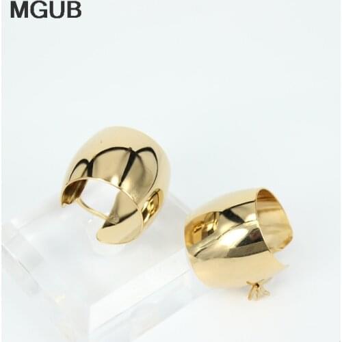 MGUB Gold color stainless steel small dumplings earrings exquisite of women 's second ring wholesale delivery LH150A