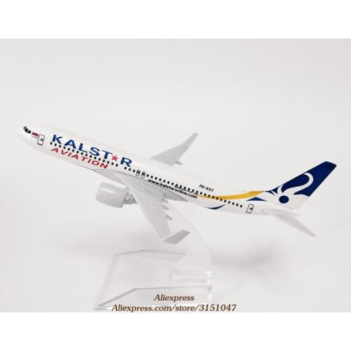 16cm Alloy Metal Air Indonesian KALSTAR Aviation B737 Airlines Airplane Model Boeing 737 Airways Plane Model Aircraft