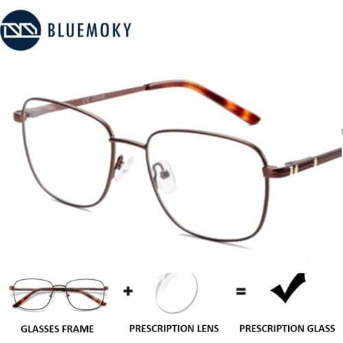 BLUEMOKY Square Prescription Progressive Glasses Men Myopia Hyperopia Optical Eyeglasses Anti Blue Light Photochromic Eyewear