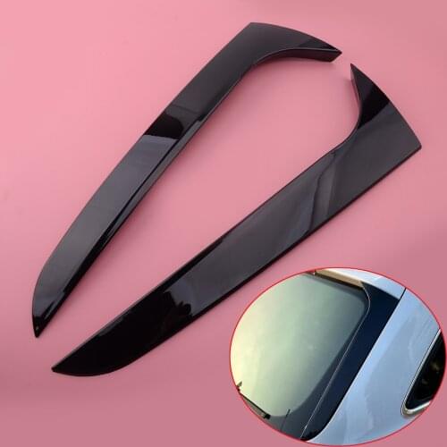 1 Pair Car Rear Window Side Spoiler Canards Trim Fit For Audi A4 B8 Allroad Avant 2016 2015 2014 2013 2012 2011 2010 2009