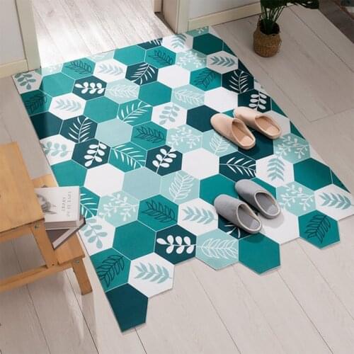 Nordic Modern Entrance Door Mat Sofa PVC Carpet Bathroom Anti-slip Mat Can Cut Kitchen Floor Area Rug Home Decor for Living room