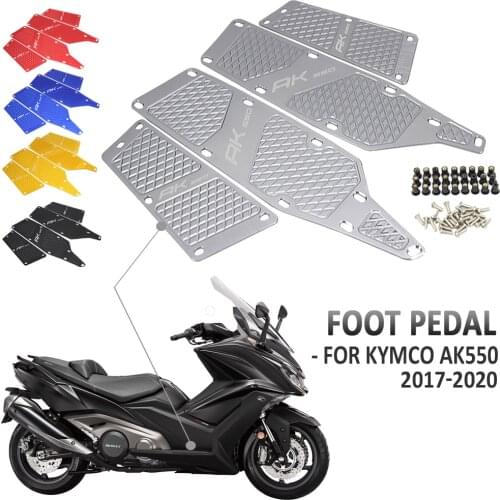 NEW Motorcycle Floorboards Foot Pegs Pedal Front and Rear Footrest Footboard Step For KYMCO AK550 KYMCO AK 550 2017-2020