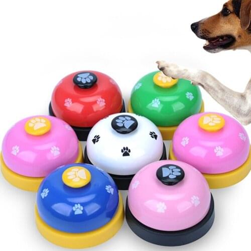 New Arrival Pet Training Products Pet Ringer Dogs And Cats Paw Print Training Bell Ringer Pet Trainer Intelligence Toy Bell