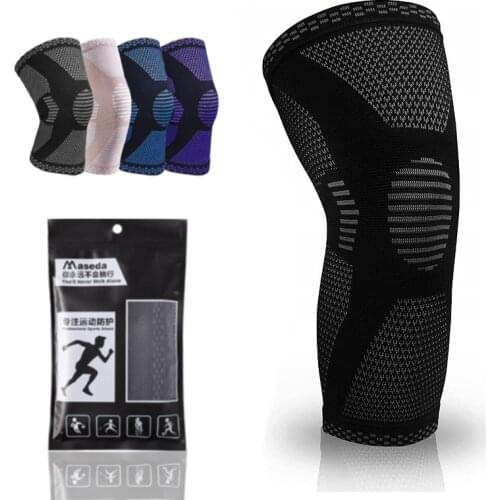 MASEDA Sports Nylon Knitting Knee Protector Light Badminton Running Fitness Knee Protector outdoor Mountaineering Protector