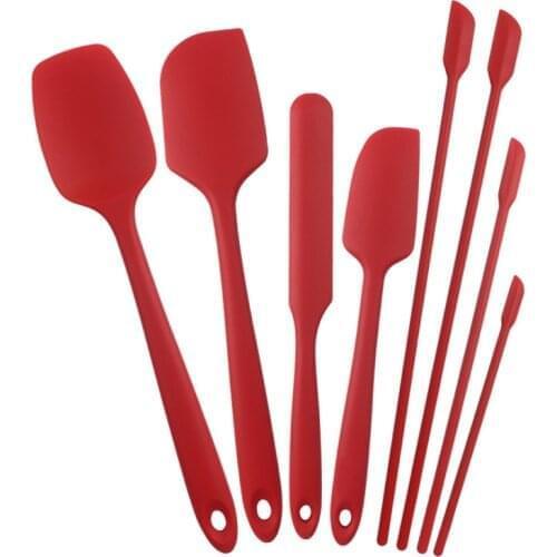 20 Set Silicone Spatula Set of 8 include 4 Mini Spatulas Heat Resistant Kitchen Utensils for Baking Cooking Mixing Wholesale K1