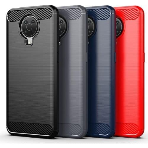 For Cover Nokia G10 Case For Nokia G10 X10 X20 G20 Capas Shockproof Soft TPU Bumper Carbon Fiber Phone Case For Nokia G10 Fundas