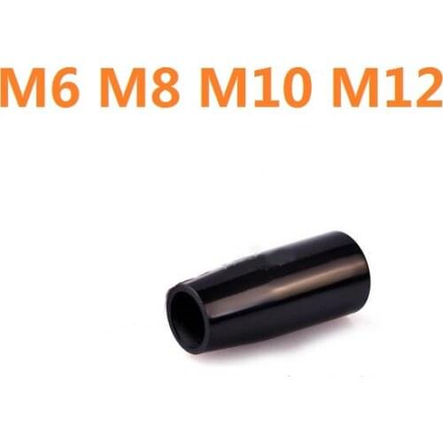 Black M6M8M10M12 Length 20/25/32/35/40/50/60/70mm Long Sleeve Knob Machine Tool Replacement Bakelite Hand Sleeve Lever Knob