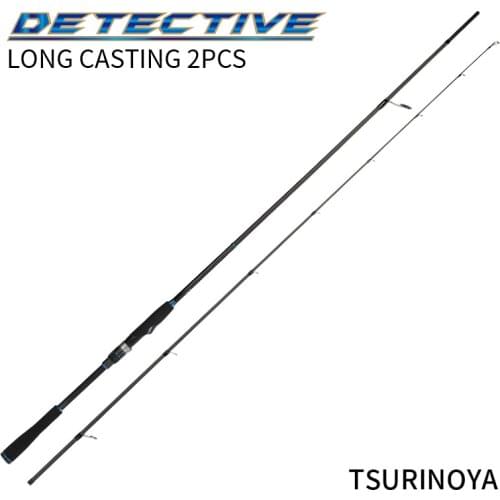 TSURINOYA DETECTIVE Inshore Spinning Fishing Rod 2.4m 2.7m 2pcs PE1-2 Lure WT 10-32g M Power Full FUJI Parts Seabass Rod