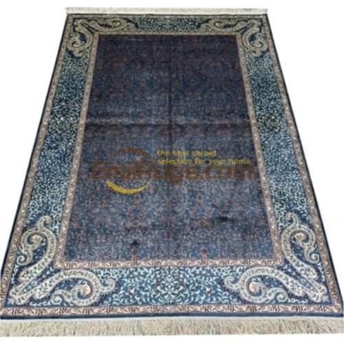 Handmade Wool Rugs Persian Silk Floral Area Rugs Hand Knotted Carpet