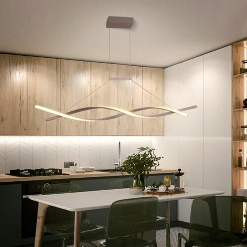 Modern Led Pendant Lights for Home Decor Dining Room Kitchen Black Chandeliers Creative Fixture Lamp SEDELUZ
