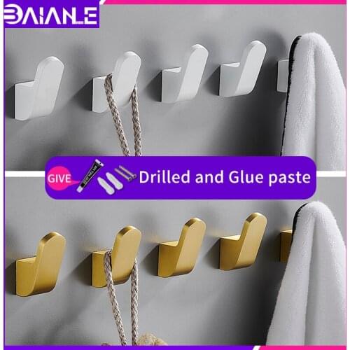 Bathroom hangers hook gold wall fitting room goldWardrobe creativeadhesive hook wall hooks combination screw free installation