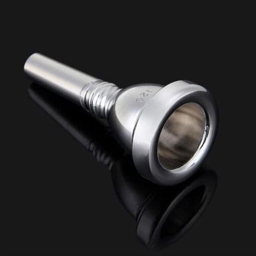 1pc 12C Alto Trombone Mouthpiece Copper Alloy Gold/Silver-plated Stylish and Durable