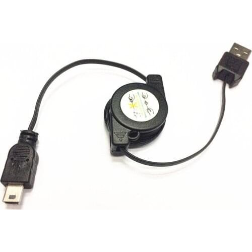5pcs/lot New Retractable Mini USB Charger Sync Data Cable for MP3 MP4 Players Hard Drive Digital Cameras And More