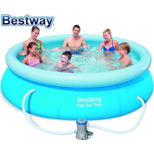 57270 Bestway 305x76cm (10'x30 ") PISCINA DE AJUSTE RAPIDO Piscina REENGINEED com Filtro SUPER COMPACTO FACIL DE MONTAR Top-ring